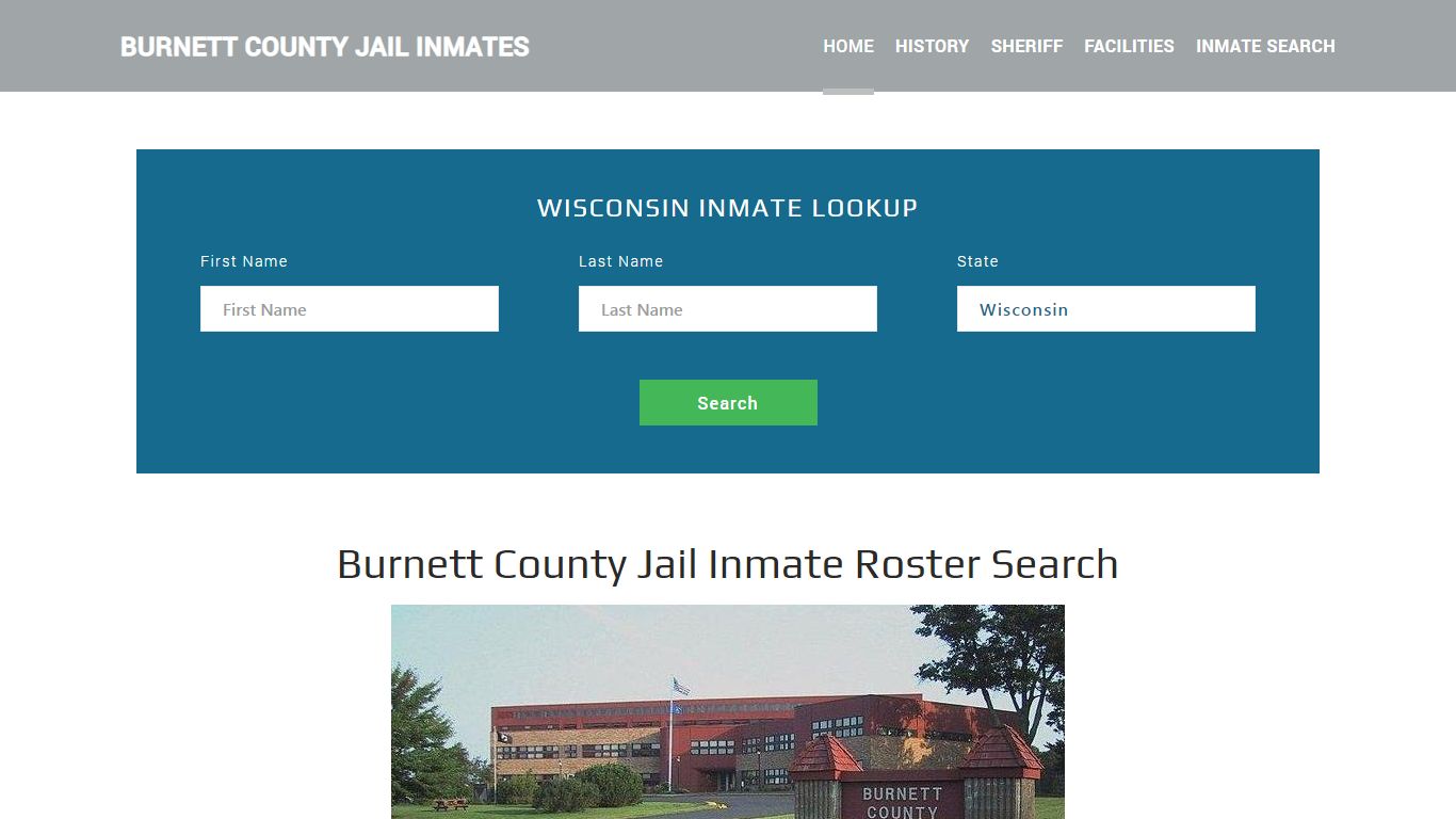 Burnett County Jail Inmate Roster Lookup, Siren, WI